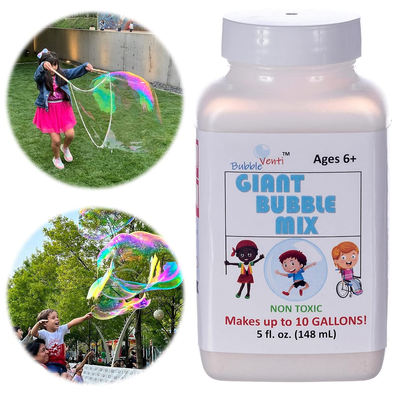 Giant Bubble Mix Made In Usa 100% Vegan Non Toxic Powder Makes 10 Gallons O