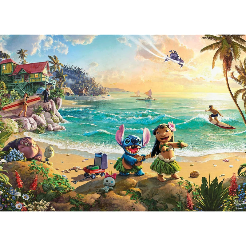 Ceaco - Thomas Kinkade - Disney - Lilo and Stitch - 1000 Piece Jigsaw Puzzl