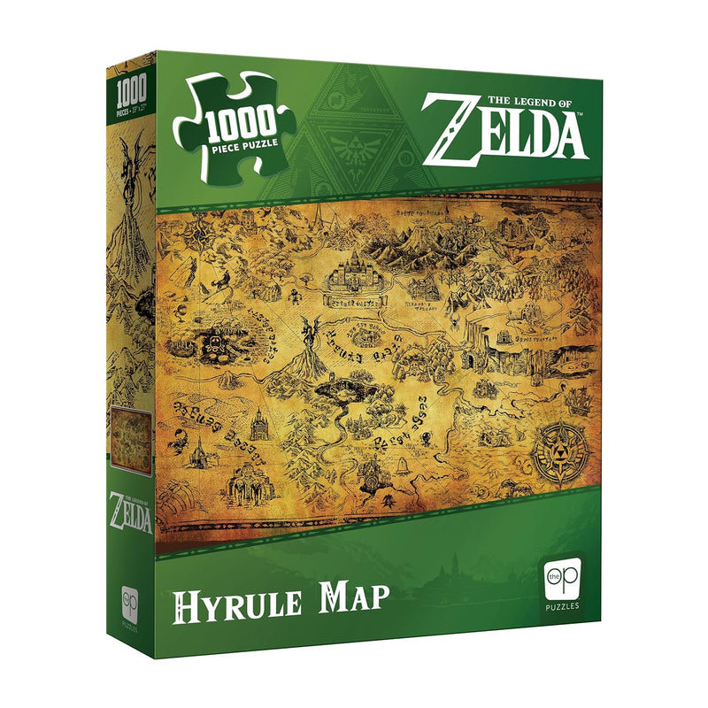 The Legend of Zelda Hyrule Map 1,000 Piece Jigsaw Puzzle | Collectible Puzz