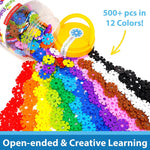 500-Piece Interlocking Disc Building Set for Kids Ages 3+