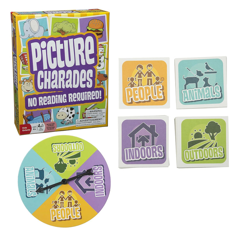 Outset Media Picture Charades for Kids - No Reading Required! - Contains 4