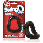 Swingo Curve Cock Ring - Penis Ring - Couple Sex Toys - Dick Rings For Mutual Pleasure - Cockring - Black