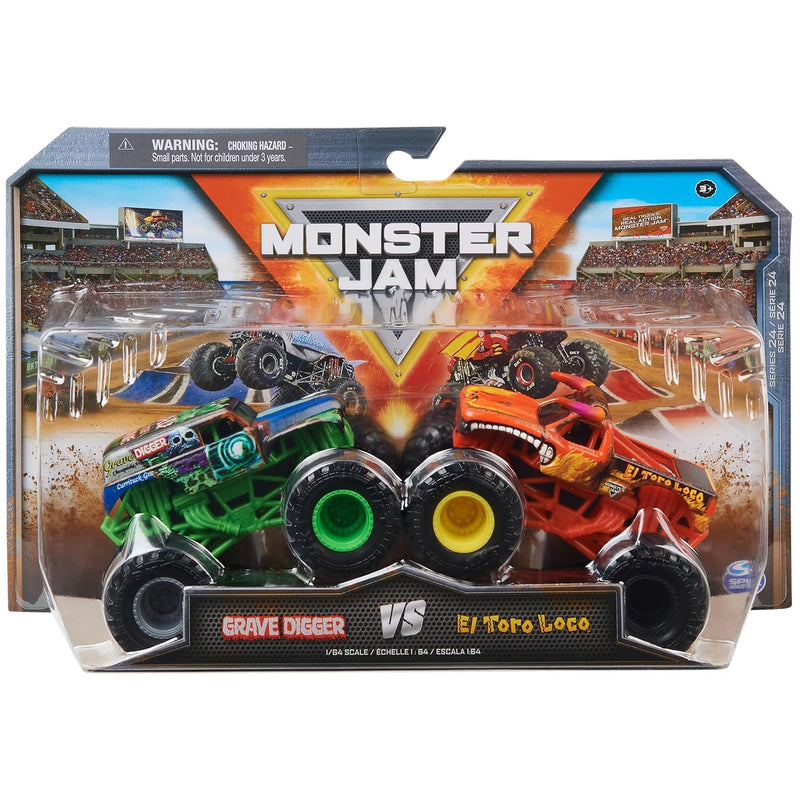 Monster Jam, Official Grave Digger Vs. El Toro Loco Die-Cast Monster Trucks