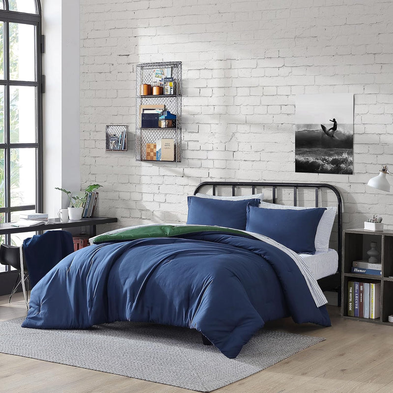 - Full Bed Set, Reversible Comforter Set, Includes Bonus Sham(S), Fitted Sheet