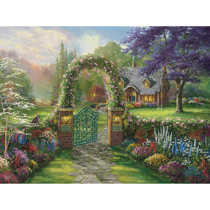 Ceaco - Thomas Kinkade - Inspirations - Hummingbird Cottage - 300 Piece Jig