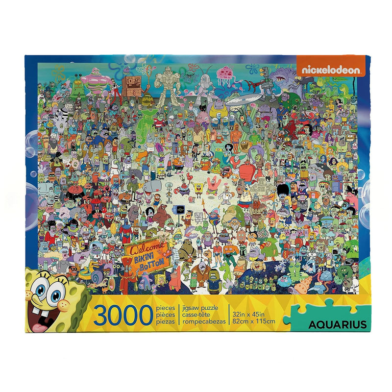 Aquarius Spongebob Squarepants Puzzle (3000 Piece Jigsaw Puzzle) - Official