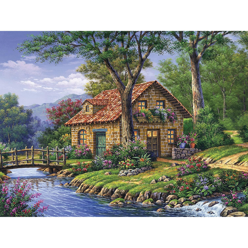 Ceaco - Arturo Zarraga - Cottage by The River - 500 Piece Jigsaw Puzzle