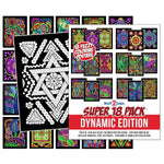 18 Pack Fuzzy Velvet Coloring Posters, Dynamic Edition for Kids & Adults