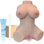 3D Male Sex Doll Realistic Sex Doll Ass Masturbator Doll For With Soft Big Boobs Big Butt Pussy Ass For Men Pussy Torso Anal Sex Toys Portability Small (Flesh, 5 Lb)