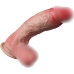 7.6 Inch Foreskin Realistic Silicone Dildo, Strap On Dildo With Strong Suction Cup G Spot Vaginal Anal Play Hand Free Play, Adult Sex Toys For Women Couple Men