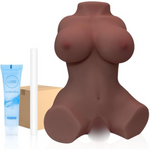 3D Male Sex Doll Realistic Sex Doll Ass Masturbator Doll For With Soft Big Boobs Big Butt Pussy Ass For Men Pussy Torso Anal Sex Toys Portability Small (Brown, 5 Lb)