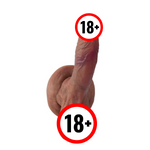 7" Realistic Silicone Dildo with Balls & Strong Suction Cup for Hands-Free Pleasure