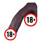 9" Realistic Black Dildo with Soft Skin-Like Texture & Strong Suction Cup for Play