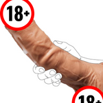 11.8" Realistic G-Spot Dildo with Suction Cup, Soft & Firm Anal Sex Toy for Couples