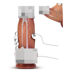 8.4" Realistic Movable Foreskin Dildo with Suction Cup, Strap-On Compatible