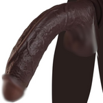 11 Inch Realistic Big Black Dildo Sex Toy, Skin-Like Huge Thick Dildo With Strong Suction Cup For Hands-Free, Lifelike Silicone Sex Toys For Vagina Anal Stimulation