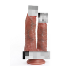 Realistic Double-Ended Dildo with Suction Cup for Hands-Free Vaginal & Anal Play