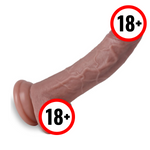 7.8" Realistic Silicone Dildo with Strong Suction Cup – Safe Adult Toy for Couples