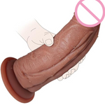 10 Inch Dual Density Silicone Big Dildos No Balls With Realistic Venis, 2.6'' Diameter Huge Thick Dildo With Suction Cup For Hands-Free And Anal Play, G-Spot Giant Girthy Dildo Sex Toys For Women Men