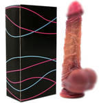 Adult Toys Sex Toys Realistic Dildo For Women And Couple Sliding Skin Foreskin Realistic Testicles Anal Vaginal Stimulation Strapon High Grade Silicone 8.46"