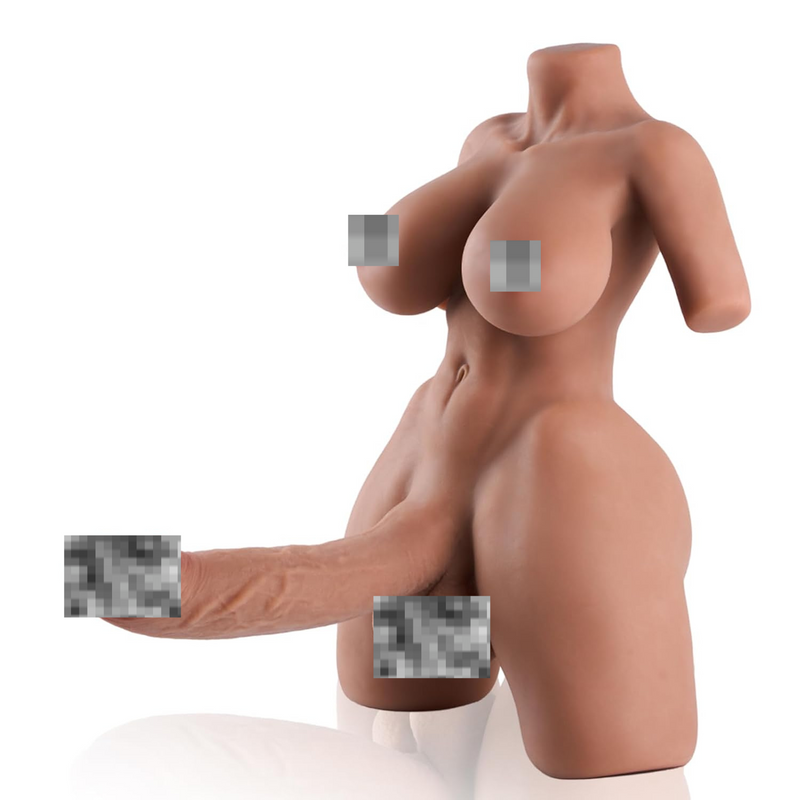 Shemale Sex Doll Torso Futa Sex Toy With Flexible Realistic Dildo, Trans Sex Doll Male Masturbator With Tight Anal Lifelike Big Dildos, Sex Dolls For Women Men Masturbation