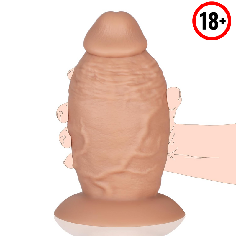 4’’ Diameter Extra Wide Silicone Girth Dildo, 8.5 In Huge Thick Anal Dildos Gaint Anal Plug Dilator Sex Toy With Strong Suction Cup & Ball-Free Design, Massive Big Fat Dildos For Couple Men Gay