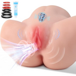 3 Sucking & Vibrating Sex Doll Male Sex Toys - Pocket Pussy Automatic Male Masturbator Lifelike Stroker Ass With Vagina Anal Sex Channel, Mens Adult Sex Toys Handsfree Masturbator For Men, 8 Lb