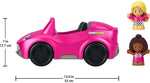 ‹Barbie Convertible By Fisher-Price , Push-Along Vehicle With Sounds And 2 Figures For Toddler And Preschool Pretend Play