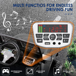 12V Kids Powered Ride On Truck Car With Parent Remote Control, Bluetooth Music, Spring Suspension, Led Lights - Black