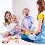 Music Toys & Toddler Learning Toy 12-Piece Wooden Musical Instrument Set For Toddlers 1-3