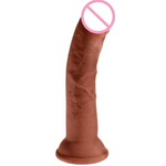 King Cock 8 Inch Triple Density Dildo With Lube 1Oz | Realistic Dildos | Harness Compatible Strap-On Dildos | G-Spot P-Spot Massager