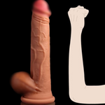 14 Inch Extra Long Realistic Dildo, 2.6'' Diameter Dual Density Silicone Anal Dildos For Deeper Sex, Xxxl Large Huge Thick Dildo Adult Sex Toys With Strong Suction Cup For Advanced Gay Women