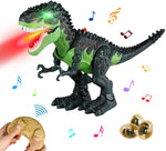 Remote Control Dinosaur Robot Toys For Kids,Realistic Rc Dinosaur Pet With Light/Walking/Roaring/Spray,T-Rex Toy For Age 3-12 Boys Girls