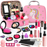 Washable Kids Makeup Kit For Girls Toys With Cute Makeup Bag (25Pcs)