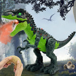 Remote Control Dinosaur Robot Toys For Kids,Realistic Rc Dinosaur Pet With Light/Walking/Roaring/Spray,T-Rex Toy For Age 3-12 Boys Girls