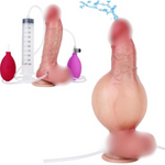 Sex Toys Anal Inflatable Ejaculation Dildo Prostate Massager, 7.87" Squirting Butt Plug Anal Toy,Suction Cup Thick Anal Training Stretcher Extender