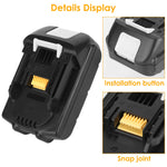 2Pack Fit For Makita 18V 3.0Ah LXT400 Li-ion BL1830 BL1815 194205-3 Tool Battery