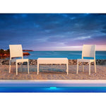 Compamia Miami Resin Patio Coffee Table in White
