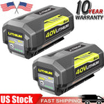 2Pack 40V 6Ah Battery High Capacity Lithium-Ion Op4050 Op4060 Op40401