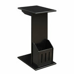 Designs2Go Abby Magazine C End Table In Black Wood Finish