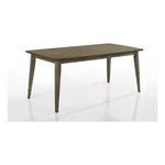 Bistro Vintage Walnut Wood Finish 72" Wide Contemporary Rectangle Dining Table