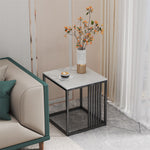 Marble End Snack Side Table For Sofa Coffee Lamp Living Room Bedroom Small Space