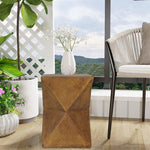 Contemporary Lightweight Concrete Accent Side Table Coffee End Table In/ Outdoor
