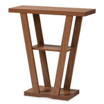 Baxton Studio Boone Walnut Brown Finished Wood Console Table