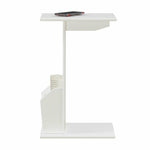 Designs2Go Abby Magazine C End Table In White Wood Finish
