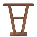 Baxton Studio Boone Walnut Brown Finished Wood Console Table