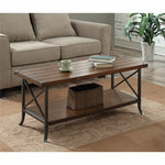 Brookline Coffee Table In Dark Walnut Wood Finish