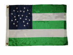 2x3 Embroidered Sewn New York City Police Dept. 300D Nylon Flag 2'x3' 2 clips