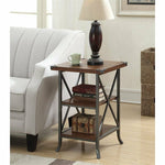 Brookline End Table In Dark Walnut Wood Finish