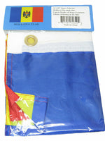 12X18 12"X18" Moldova Indoor / Outdoor Premium Quality Boat Grommets Flag 100D